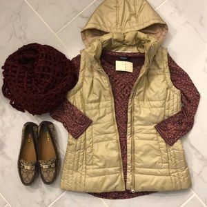 {New York and Company} Gold Puffer Vest